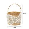 2pcs Lace Bowknot Flower Girl Basket Retro Candy Gift Bag  Wedding Ceremony Party Decoration