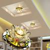 Crystal LED Ceiling Light 3W Modern LED Crystal Lamp Kitchen Aisle Light Chandeliers Lamp Hall Lighting Lotus Lights