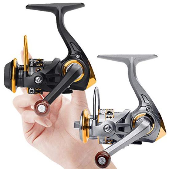 VISPREA Спиннинговая катушка 500 Рыболовная катушка Легкая Усилие торможения 5 кг Легкая в обращении и для дальнего заброса Соленая вода Пресная вода Левая и правая