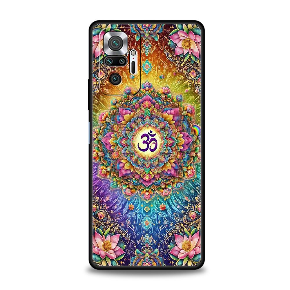 Indian Pattern Mandala Phone Case Cover for Redmi 14C 10C 9 Note 14 13 12 10 11 Pro Plus K40 K50 Pro Plus 5G Soft TPU Shell Bags