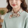 Flower Floral Print Silk Scarf Thin Square Handkerchief All-match Printed Scarves  Beach