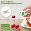 Cherry Corer Heavy-Duty Stainless Steel Olive Pitter Tool Fruits Pit Removal Easy To Clean Multi-Purpose Corer for Cherries Dates Hawthorns Grapes