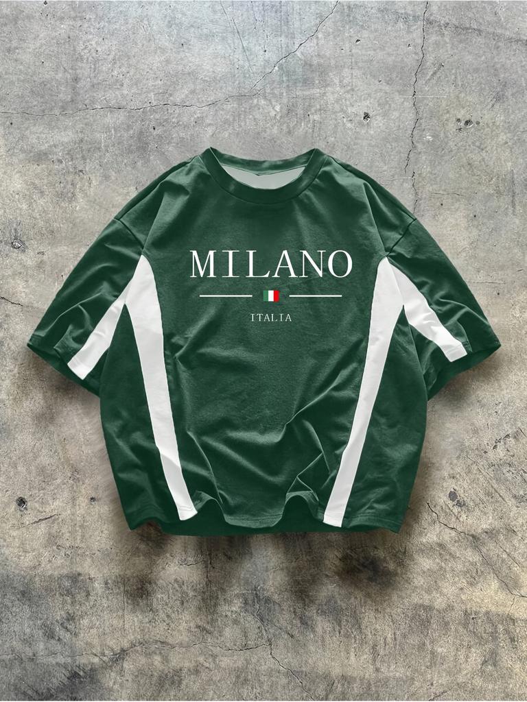 2026 Summer New Style Men's T-shirt Street Casual Fashion Comfortable Soft Lightweight 3D Letter Pattern Print