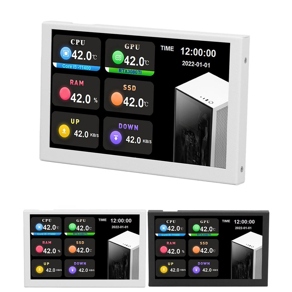  USB-экран дюймов 800x480 Разрешение Тип C Дополнительный экран ПК Данные Монитор для AIDA64