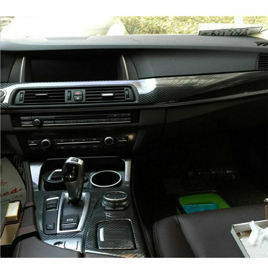 For 2011-2017 BMW 5 Series F10 F18 Interior DIY Trim Stickers Carbon Fiber Style