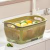 Double-Layer Multi-Purpose Draining Basket