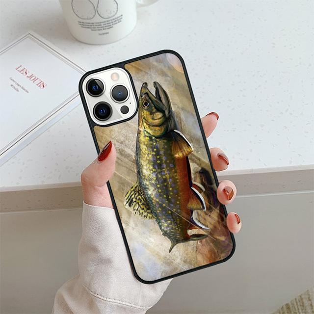 Rainbow Trout Fishing Skin Phone Case For iPhone 17 Air 13 12 14 15 16 Cover For Apple Pro Max 6S Plus Coque