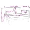 VidaXL Chaise longue avec coussins blanc similicuir, canapé rembourré, canapé pour chambre à coucher, canapé à 2 places, 4007564