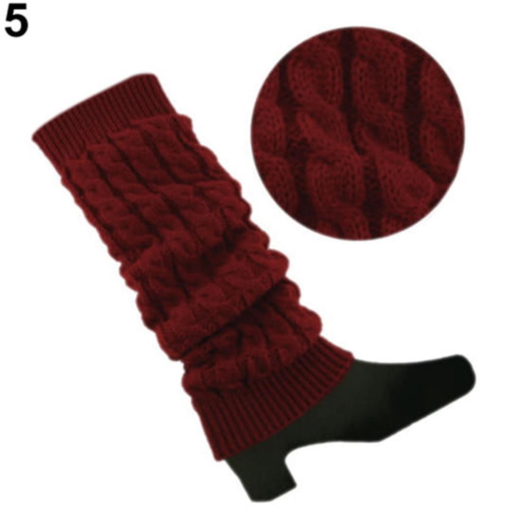 Women Leg Warmers Crochet Cable Knit Winter Leg Warmers Boot Cuffs Toppers Socks