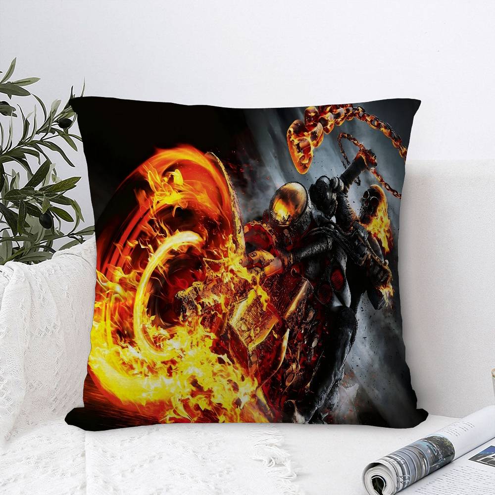 Ghost Rider Personalized Picture Text Home Decorative Pillows Household Gifts 45x45cm
