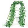 12PCS Plant Wall Artificial Plant Vine Green Hanging Garland Ivy Vine String  Wedding Decoration