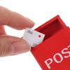 Dollhouse Miniature Letter Box Simulation Furniture Toy Mini Mailbox With Mail Sack Postcard