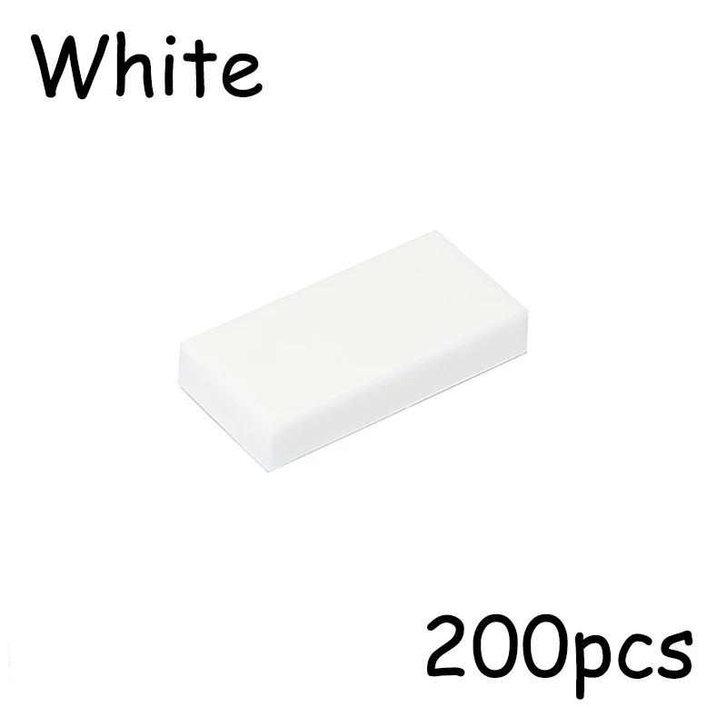 200 шт. Детали для сборки MOC 3069 30070 Кирпичики 1x2 Плоская плитка Гладкая 1*2 Строительные блоки DIY Образовательная Креативная игрушка для детей