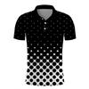 2024 Новая мужская летняя модная повседневная рубашка поло с коротким рукавом с 3D цифровым принтом, мужская рубашка поло для гольфа.