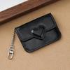 Women's Lightweight PU Leather Heart Shaped Card Holder Multi-Card Anti-Magnetic Wallet Small Travel Cash Coin Bag