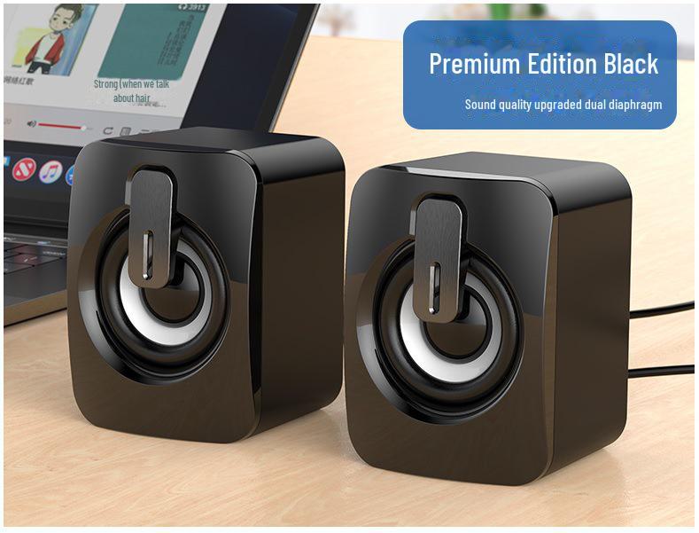 Компактный проводной настольный сабвуфер для компьютера и ноутбука