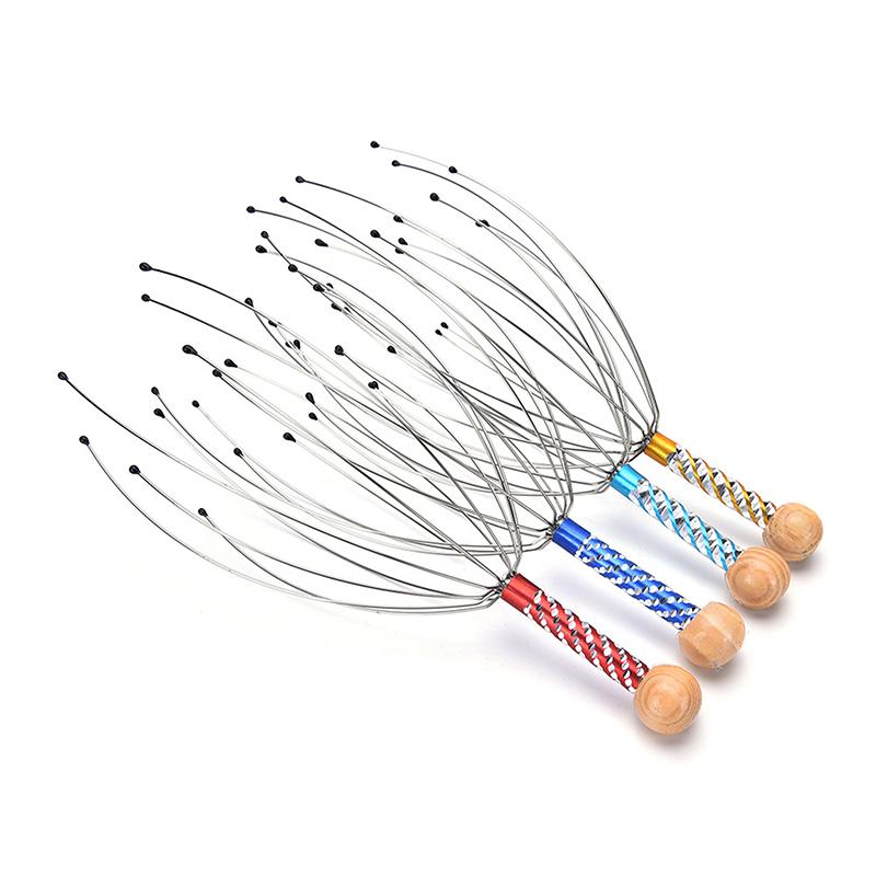 Новый массажер для головы «Осьминог» для расслабления кожи головы, облегчения боли, массажный инструмент для тела