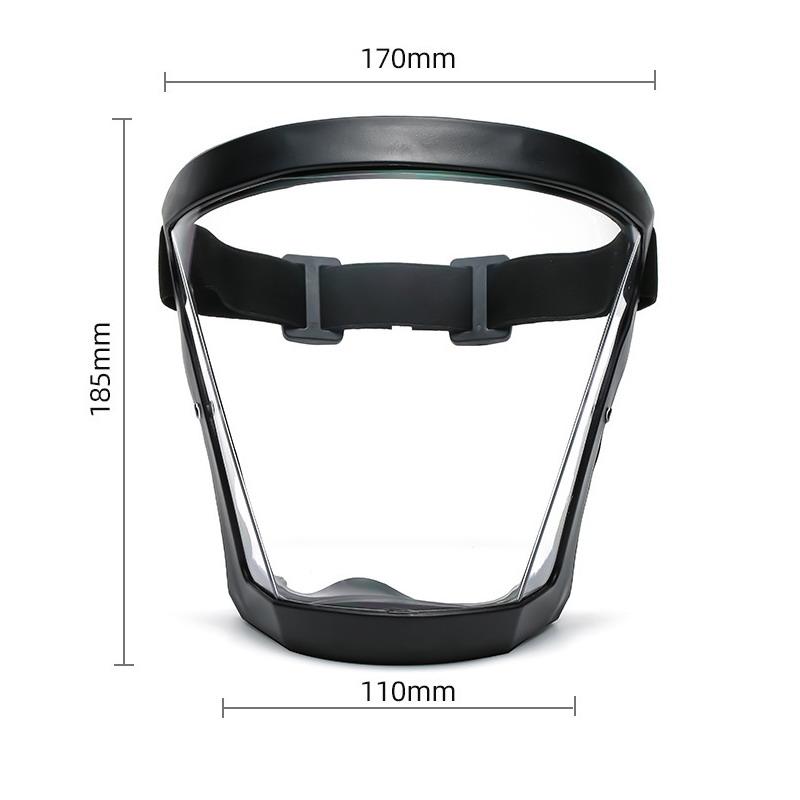Safety Face Shield Anti-splash Anti-fog Features with Adjustable Headband for Office and Travel
