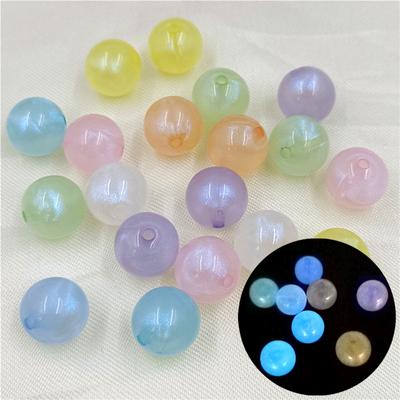Ювелирные изделия Аксессуары Круглые бусины Ожерелье Браслет Mergirl Macaron Color 10 шт 14/16 мм Мелкие мерцающие DIY бисерные материалы бусины