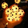 10/20LEDs Decoration Football Fairy Light Battery USB LED Football String Garland Decoration Bedroom Home Theme Party Christmas YSXX