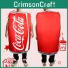 Взрослый надувной костюм Coca-Cola Косплей Маскарадный костюм Вечеринка Подарок Хэллоуин