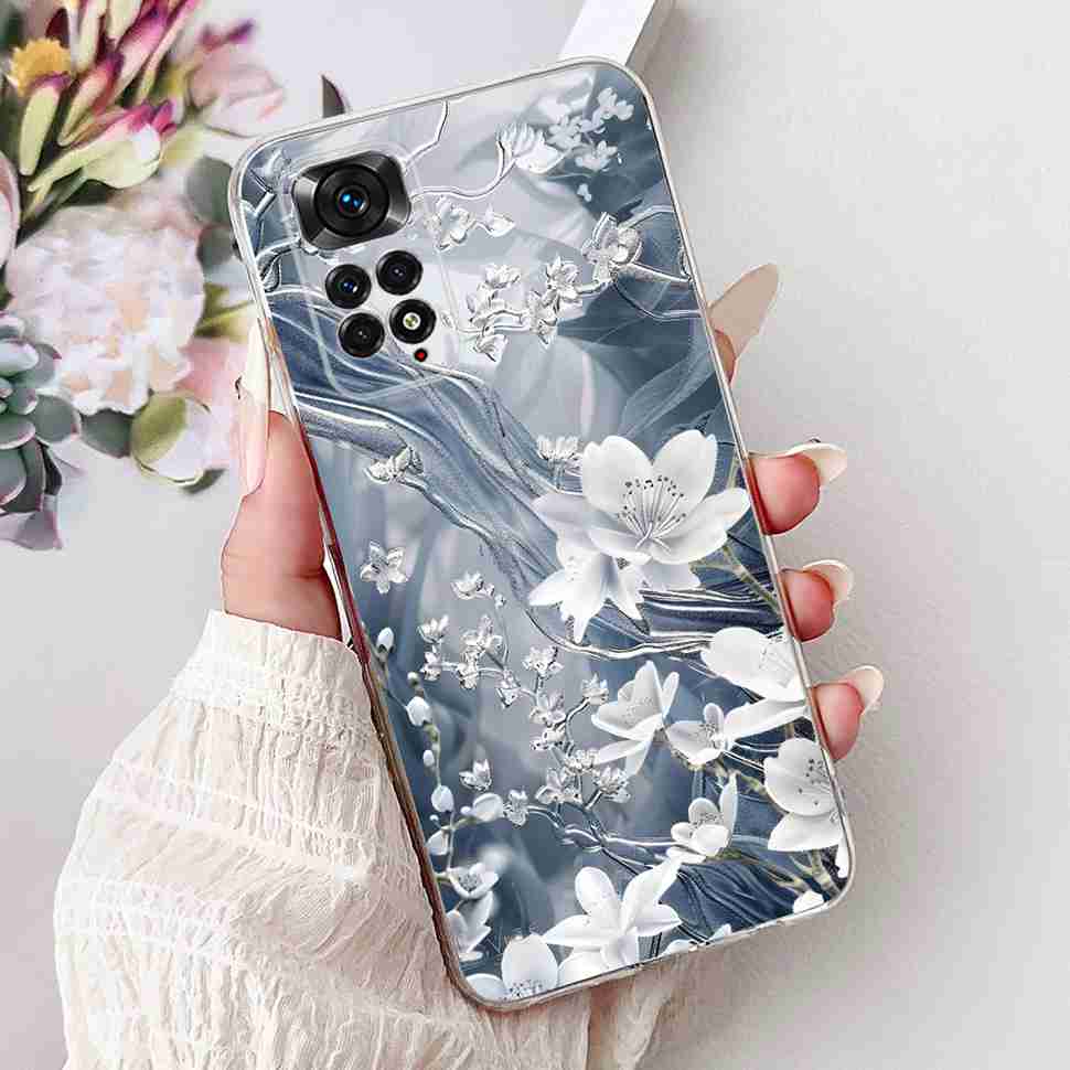 Чехол с ярким цветком для Xiaomi Redmi Note 11 4G, силиконовый, мягкий, ударопрочный задний чехол для Redmi Note 11S Note11s Note11 4G