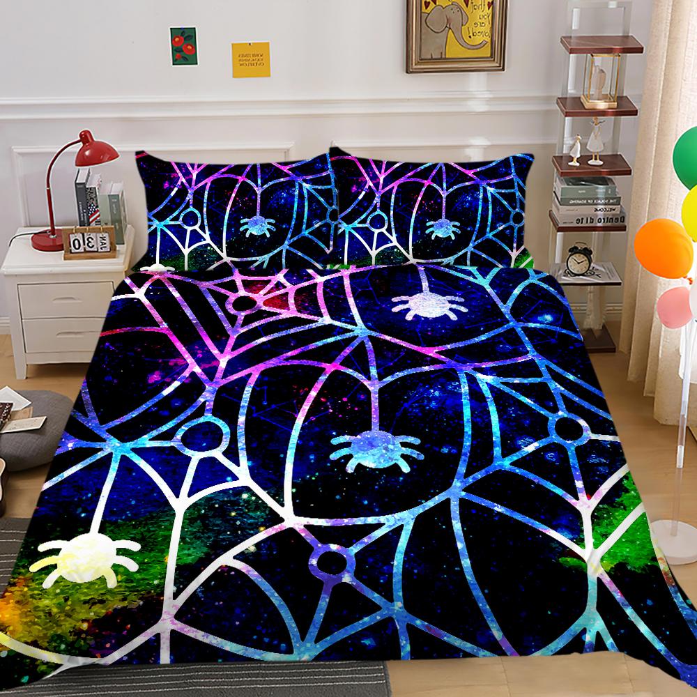 Halloween Home Bedding Down Duvet Cover Set Bedroom Duvet Cover Pillowcase Single/double Bed Full Size Home Decoration Bedding