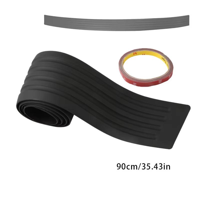 Xiaomi 2026 Black Universal Car Trunk Door Guard Strips Sill Plate Protector Rear Bumper Guard Rubber Mouldings Pad Trim Cover Strip