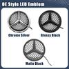 Car Sticker Car Front Grill Logo Light Mirror Face LED Badge For Mercedes Benz 08-14 B-Class W245 B180 C-Class W204 C200 C250 C3