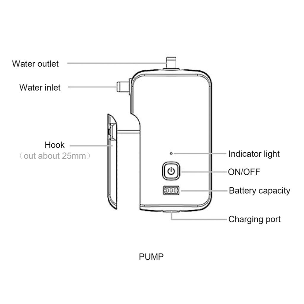 Портативный душ для кемпинга, 2022, электрический душ для улицы/в помещении с дисплеем заряда батареи, 2 режима потока