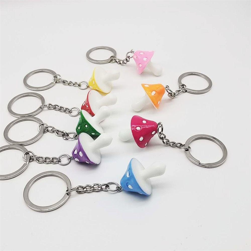 Брелки с мультяшными грибами, имитация растительного брелока, декоративная сумочка, подвеска в виде гриба, ювелирные изделия, подарки