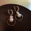 Korean Imitation Pearl Drop Earrings For Women Oversized Earring Wedding Party Jewelry