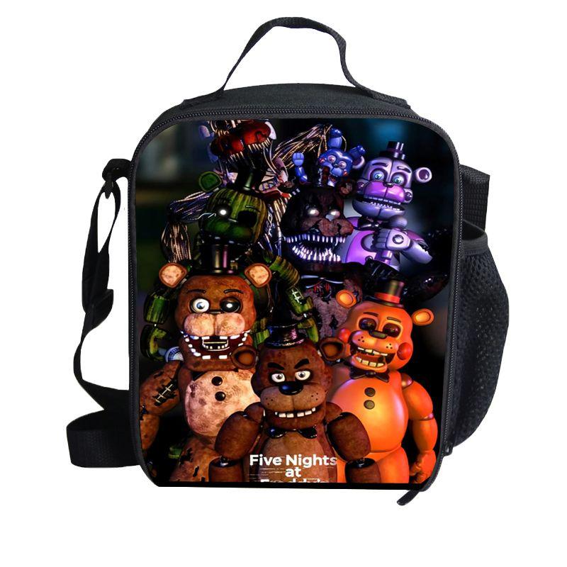 Пять ночей у Фредди Школьный уличный ланч-бэг Прочный полиэстер Изоляционный пакет