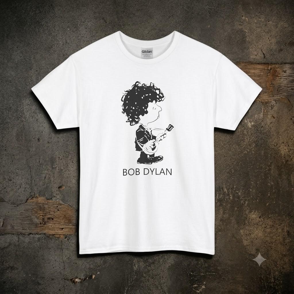 Bob Dylan T Shirt Folk Music Graphic Tee Comic Style Illustration Original Art