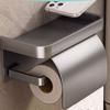 Bathroom Tissue Holder No-Drill Waterproof Wall-Mounted Tissue Box Roll Holder Toilet Paper Holder