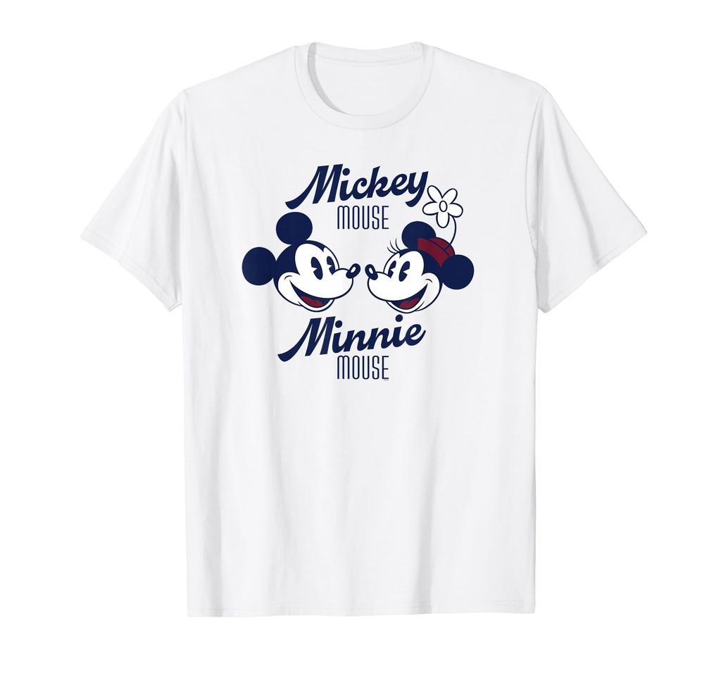 Disney Mickey Mouse and Minnie Mouse Together Retro Vintage T-Shirt