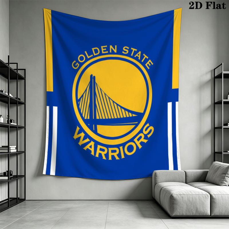 Golden State Warriors Wall Tapestry Aesthetic Wall Hanging Printed Fabric Blanket Decorative Tapestries for Bedroom Living Room Home Decor
