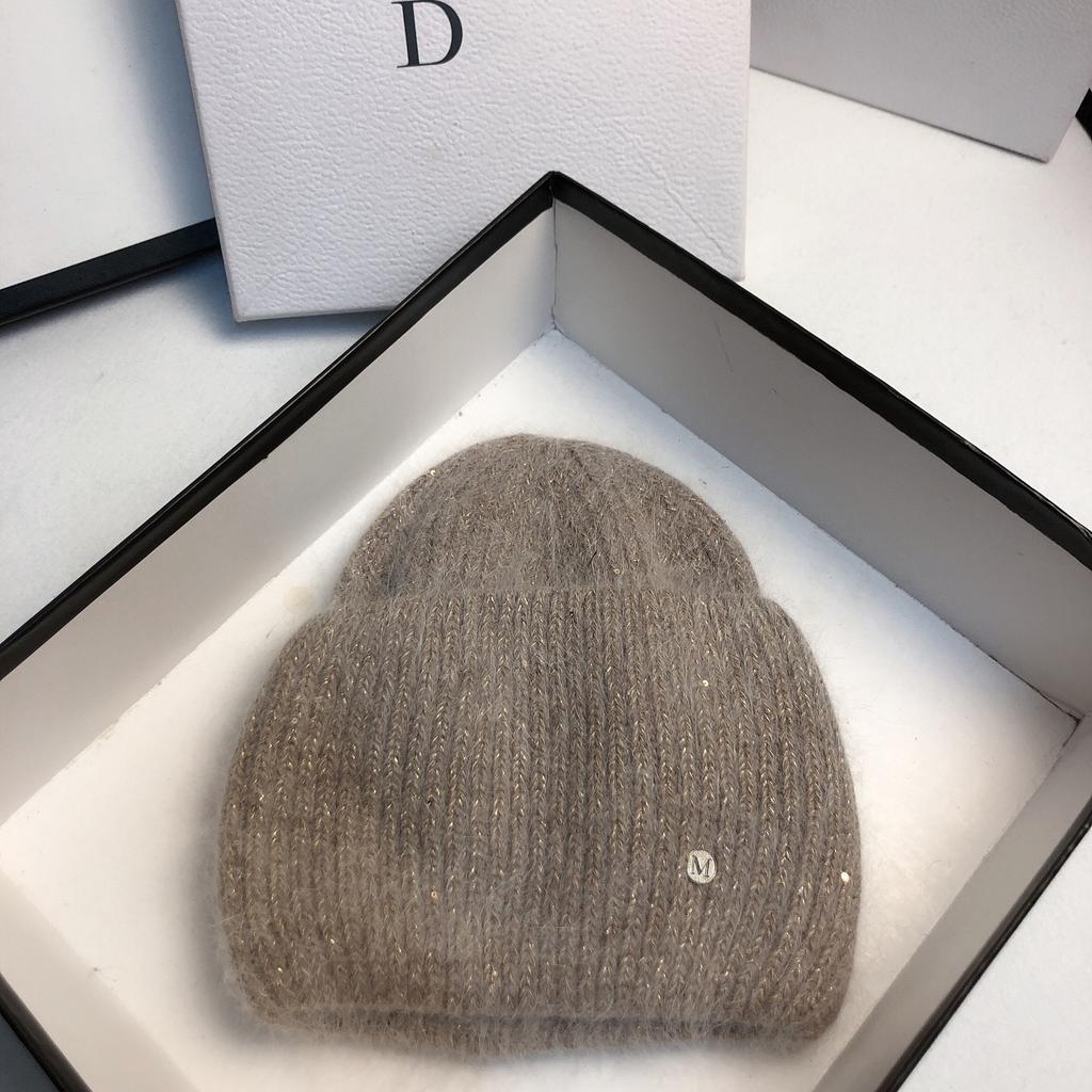 2020 Extended Brim Knitted Hat Sweater With Casual Hat Winter Outdoor Ear Protection Wool Hat Women