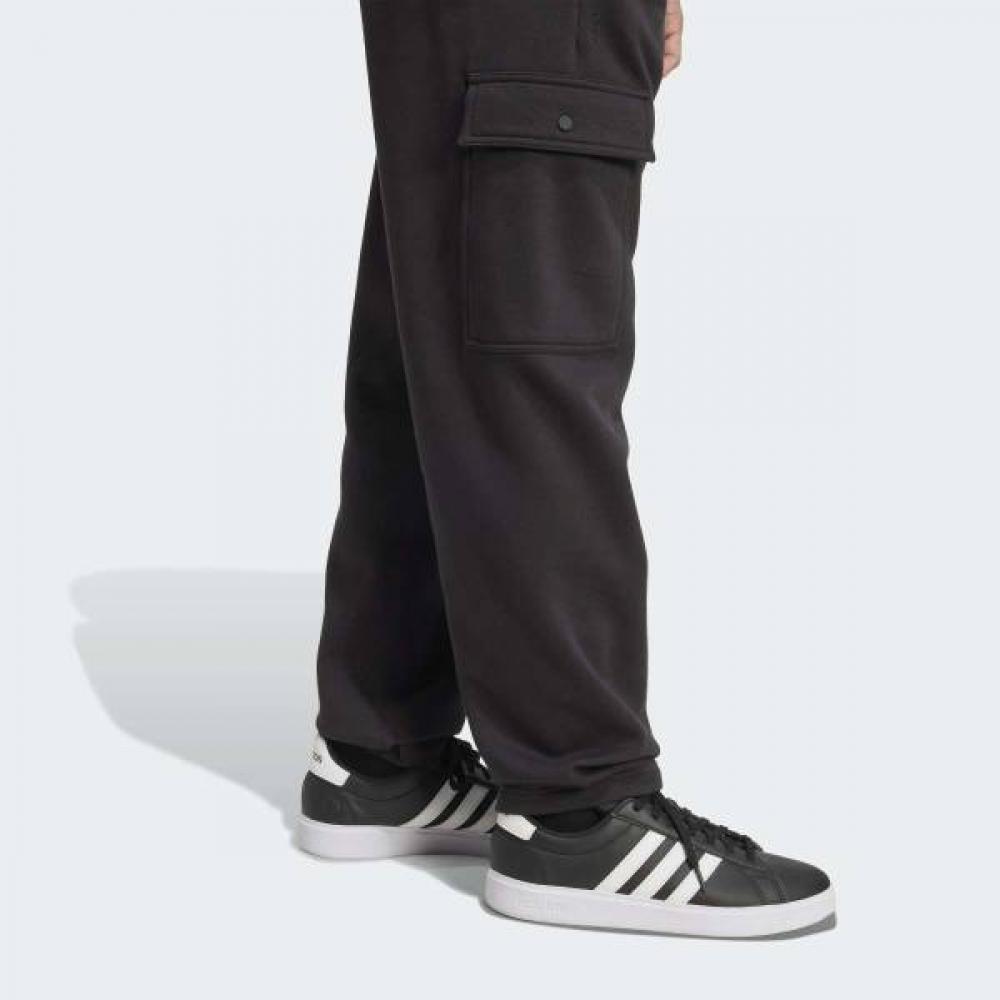 adidas Унисекс Флисовые Брюки Карго С Открытым Низом Свободного Кроя На Все Сезоны Свободная Посадка