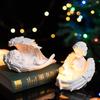 Cute Retro Angel Candlestick Ornaments European-style Home Living Room Desktop Entrance Candle Cup Decoration Decoration