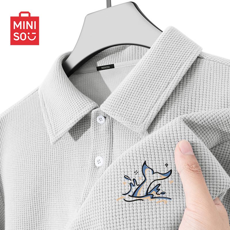 MINISO Мужская летняя повседневная рубашка-поло