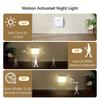 Geometric Portable Night Lamp With Motion Sensing And Warm White Light For Home