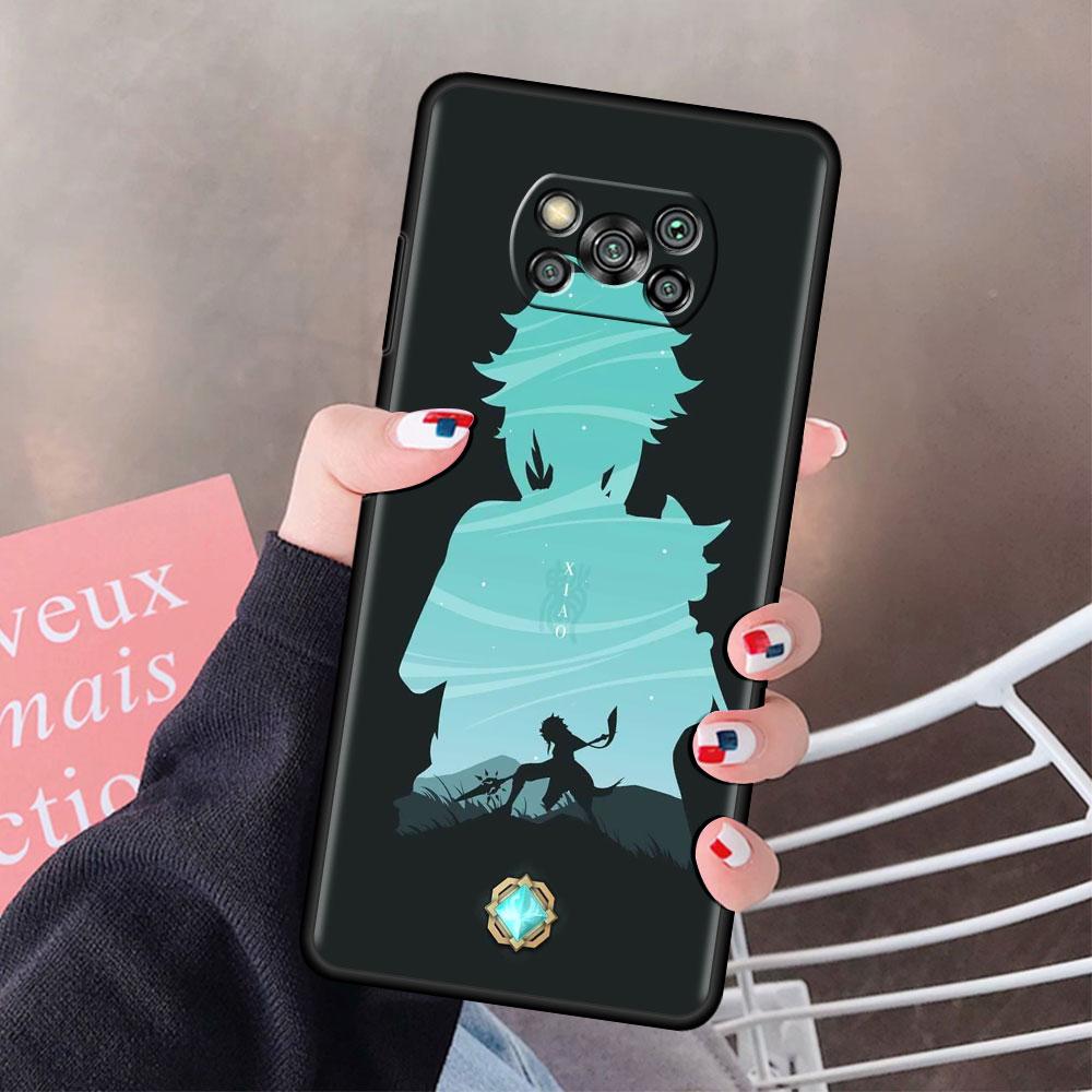 Чехол Genshin Impact с аниме для Xiaomi Mi Poco X3 NFC M3 Pocophone F1 F3 GT Redmi K40 Pro для Mi 10T Pro, чехол для телефона