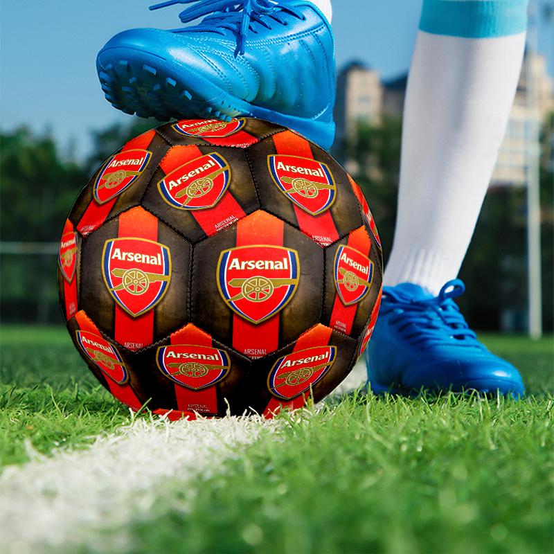 Arsenal F.C Print Size 5 Soccer Ball, PU Wear Resistant Football for Match Training and Daily Practice, Birthday Gift for Soccer Fans