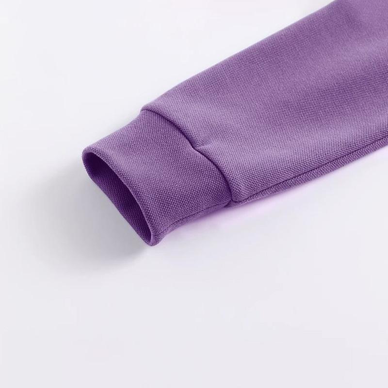 Hooded Sweater Women's Fall and Winter Striped Long-sleeved T-shirt Big Yards Ing Solid Color Shirt Casual Pullover Tops