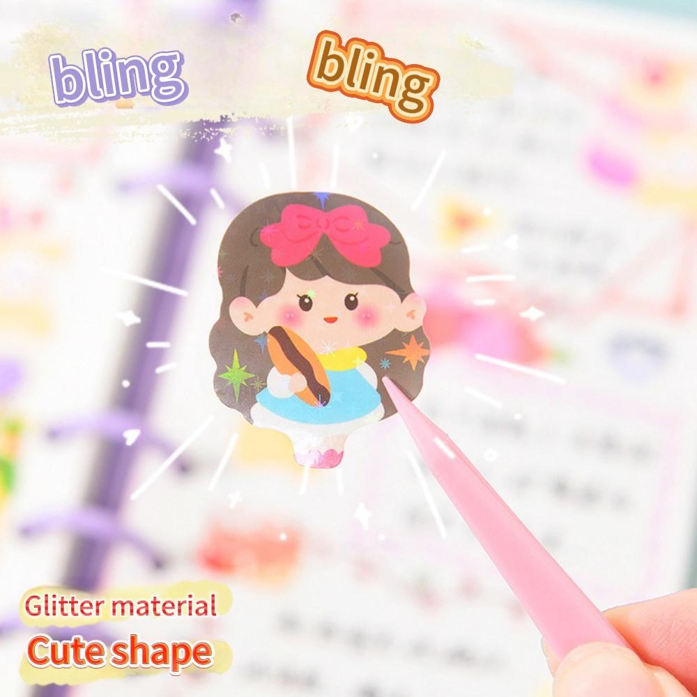 Kawaii Kids Stickers Adorable Stationary Aesthetic Diary Decorative Art Supplies Scrapbook Stickers Korean Paper Desk