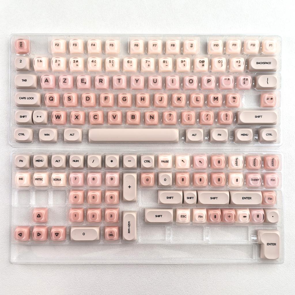 MAIMOOO Жидкая основа для клавиш Корейский Тайский Французский Azerty Клавиша Iso Настраиваемая Желейная Матовая Для Клавиатур Aula Колпачки для Клавиш