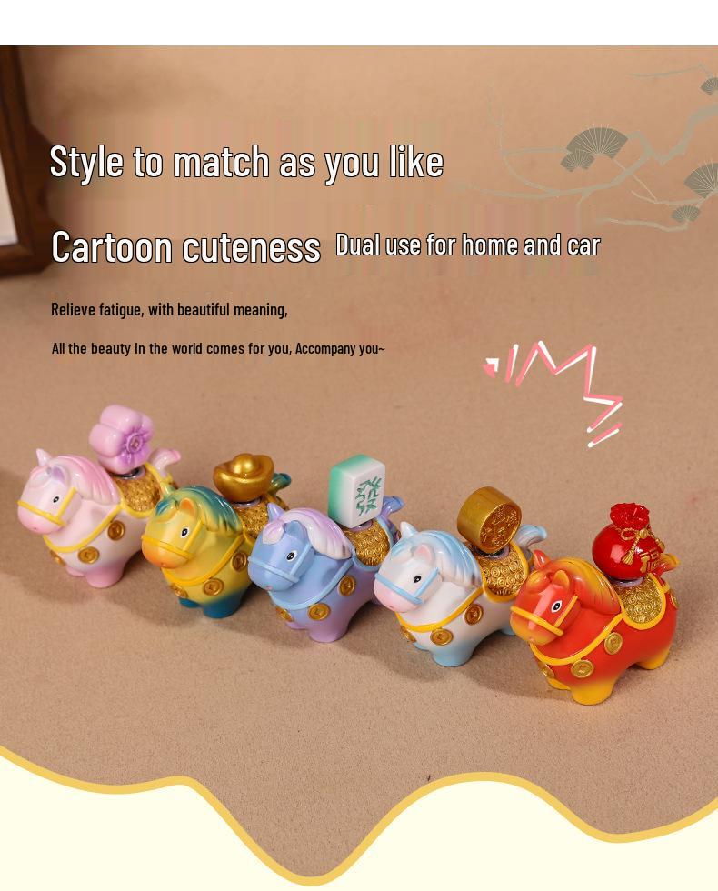 Фигурка из смолы My Little Pony Фуфу - Креативное украшение для приборной панели автомобиля
