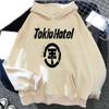 Tokio Hotel Hoodies Rock Band Printed Unisex Women Fashion Hip Hop Hoodie Hooded Sweatshirts Pullovers Unisex Tracksuits Clothing