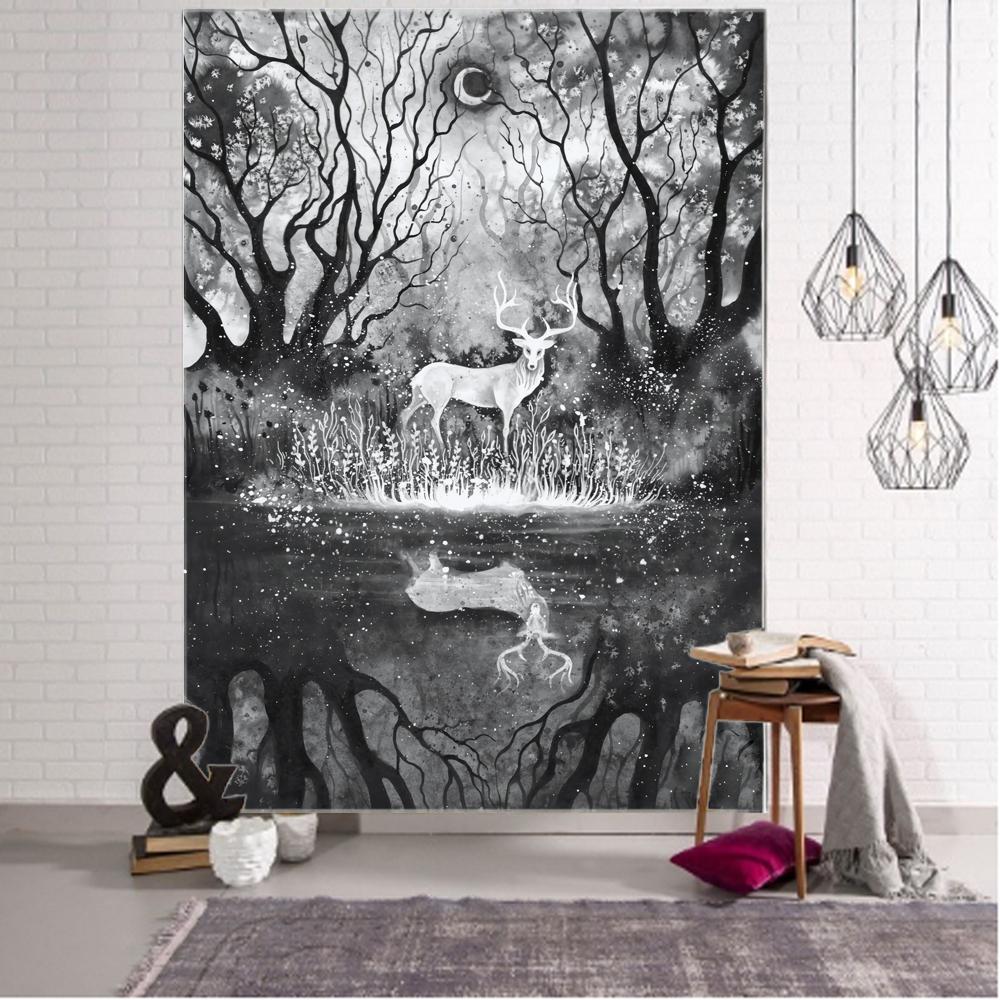 Темный ужас скелет призрак фон украшение гобелен занавес настенное покрытие хэллоуин